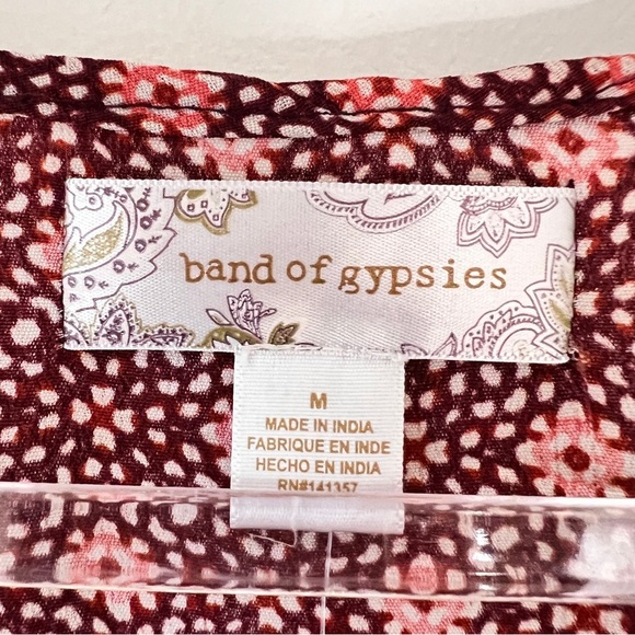 Band of Gypsies Crinkle Gauze Faux Wrap Dress NWT - Picture 12 of 14